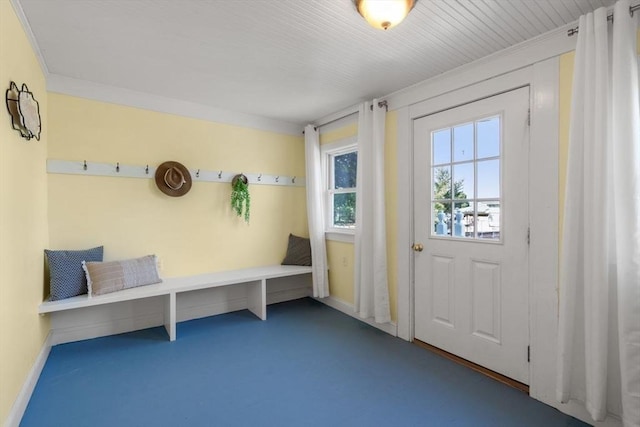 28 Saltonstall Rd, North Andover, MA 01845 - mudroom featuring baseboards