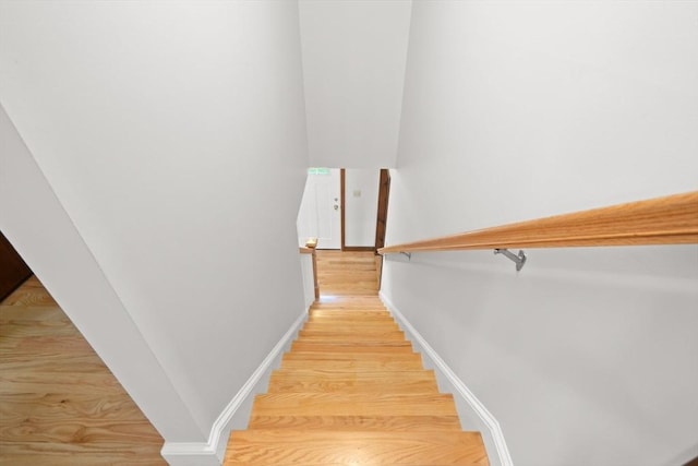 27 Albion Ln, West Newbury, MA 01985 - stairs with wood finished floors and baseboards