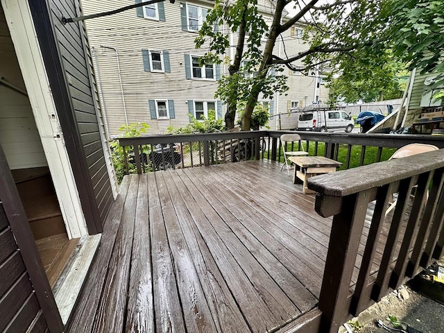 32 Ames St, Worcester, MA 01604 - view of wooden terrace