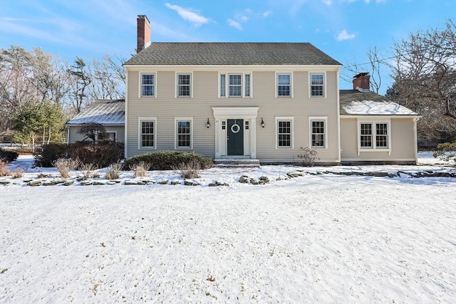 view of colonial home