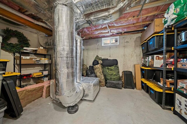view of storage room
