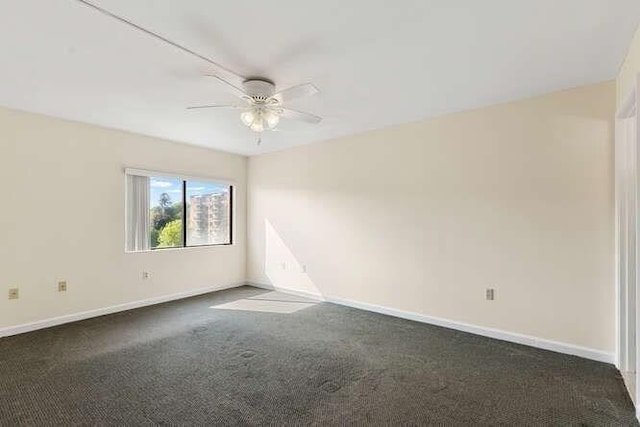 196 Locust Unit 2-508, Lynn, MA 01904 - unfurnished room with ceiling fan and dark colored carpet
