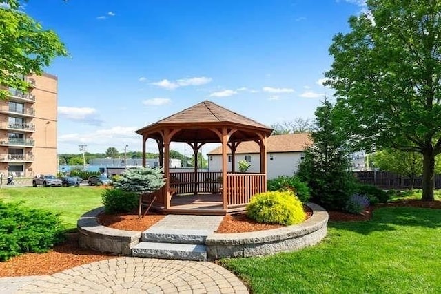 196 Locust Unit 2-508, Lynn, MA 01904 - view of community featuring a gazebo and a lawn