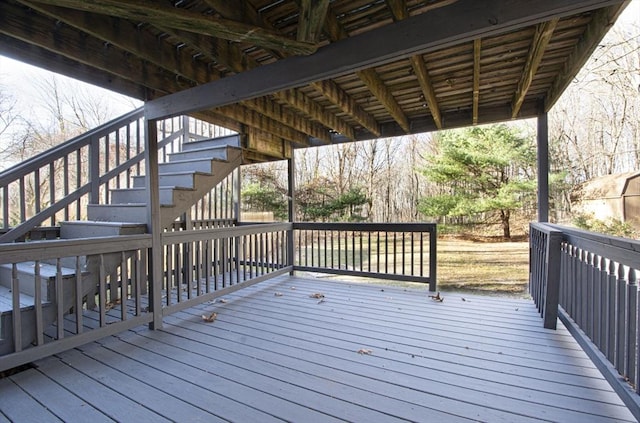 view of wooden terrace