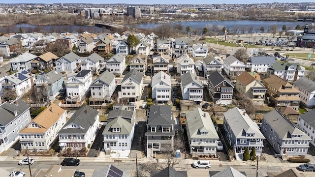 37-39 Governor Winthrop Rd, Somerville, MA 02145 - aerial view with a water view and a residential view