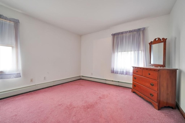 spare room with light carpet