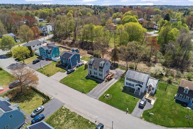 bird's eye view with a residential view