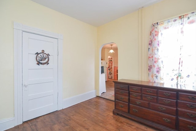 51 Garfield Ave, Revere, MA 02151 - foyer entrance featuring arched walkways, wood finished floors, and baseboards