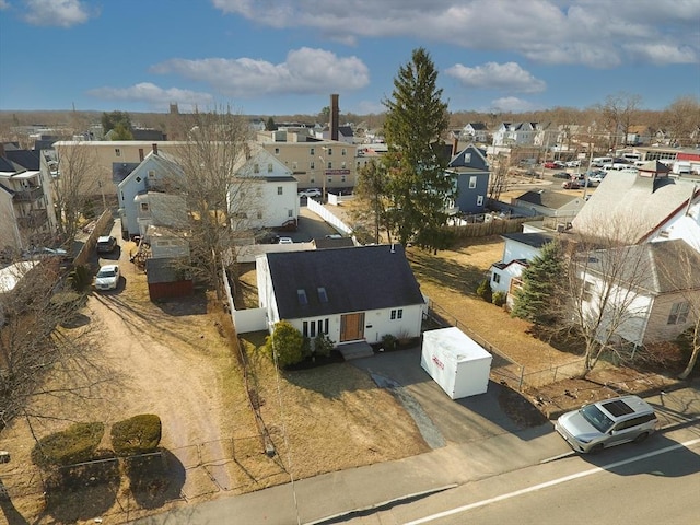 bird's eye view with a residential view