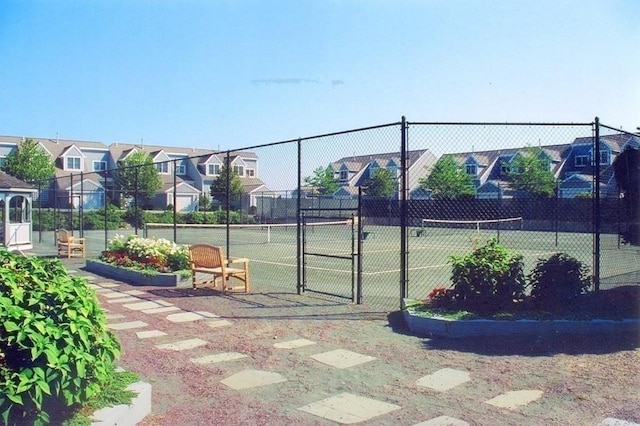 view of tennis court