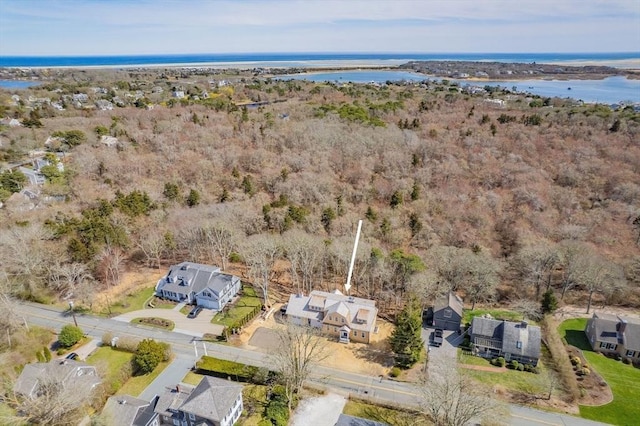 287 Cedar St, Chatham, MA 02633 - aerial view of residential area with a nearby body of water