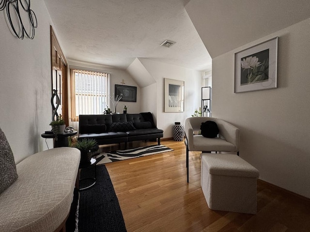 living room featuring hardwood / wood-style flooring