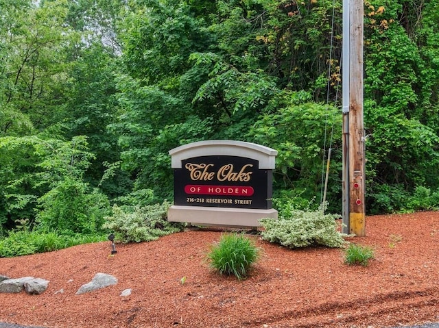 218 Reservoir St Unit 211, Holden, MA 01520 - community / neighborhood sign with a forest view