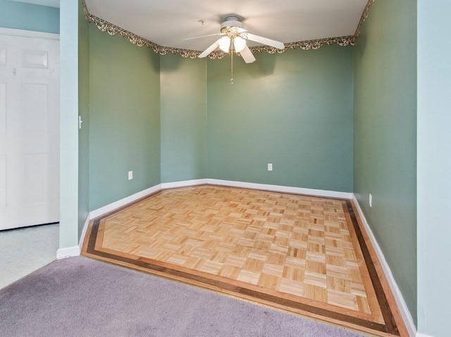 218 Reservoir St Unit 211, Holden, MA 01520 - unfurnished room featuring a ceiling fan and baseboards