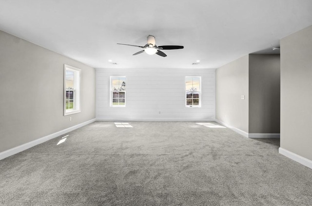 312 Old Westport, Dartmouth, MA 02747 - spare room featuring ceiling fan, carpet floors, and baseboards