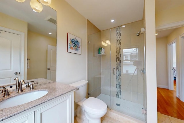10 Bradbury St Unit 10, Boston, MA 02134 - full bathroom featuring a shower stall, vanity, and toilet