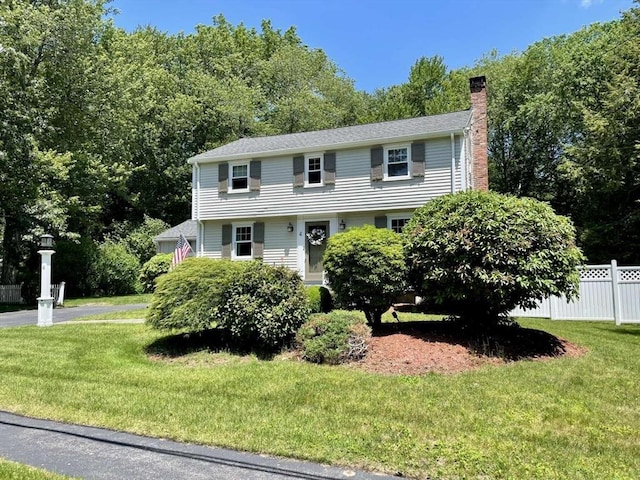 4 Hickory Ln, North Reading, MA 01864 - colonial inspired home with a chimney