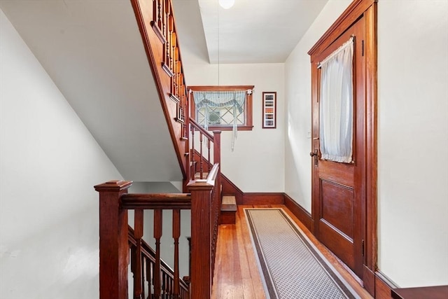 doorway featuring light hardwood / wood-style flooring