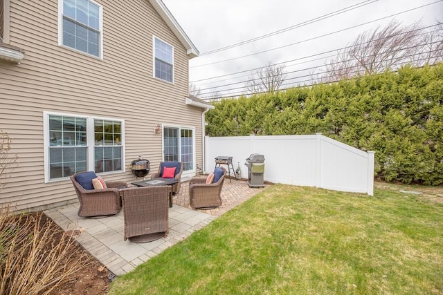 view of patio / terrace with fence