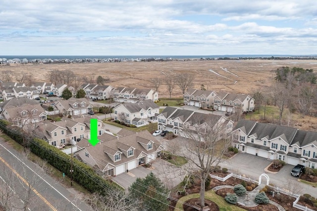 bird's eye view featuring a residential view