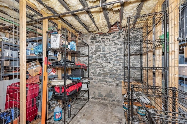 view of storage