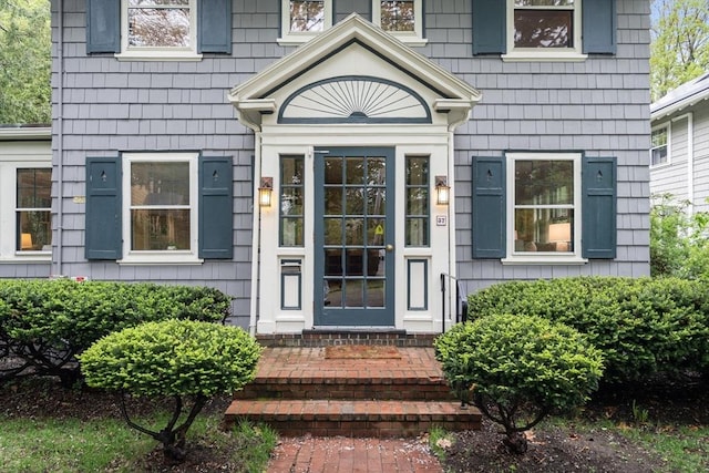 view of exterior entry