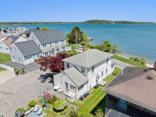 45 Rocky Nook Ave, Kingston, MA 02364 - aerial view of property and surrounding area with a large body of water