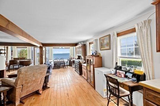 45 Rocky Nook Ave, Kingston, MA 02364 - living area with light wood finished floors