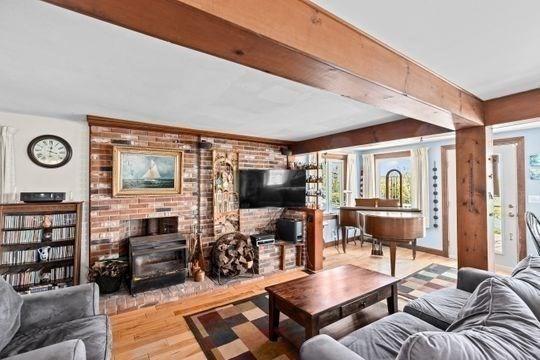 45 Rocky Nook Ave, Kingston, MA 02364 - living room with wood finished floors