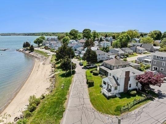 45 Rocky Nook Ave, Kingston, MA 02364 - aerial perspective of suburban area with a large body of water