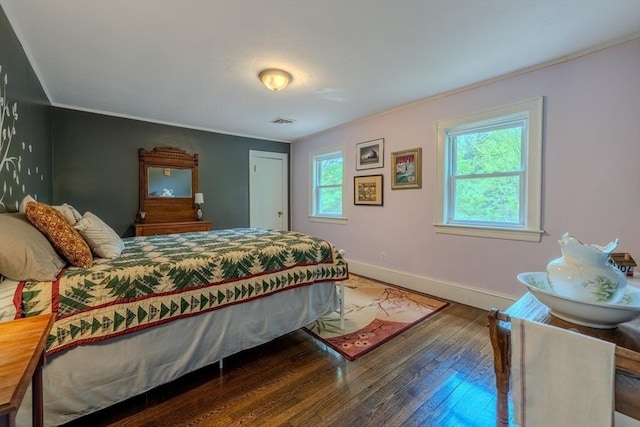 7 Argyle St, Worcester, MA 01609 - bedroom with wood-type flooring, baseboards, and ornamental molding