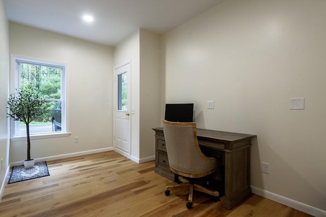 357 Ledge Rd, Seekonk, MA 02771 - office featuring baseboards and light wood-type flooring