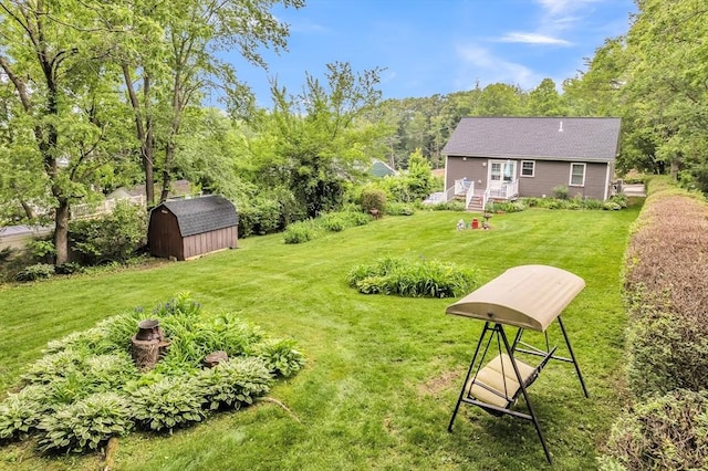 12 Cliff St, Worcester, MA 01607 - view of green lawn with a shed