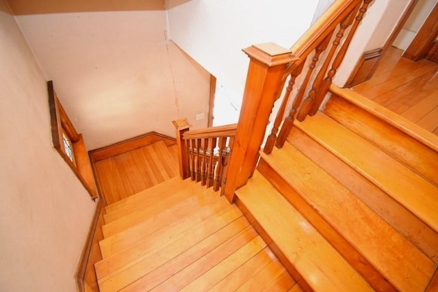 view of stairway
