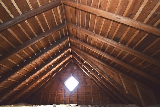 view of attic
