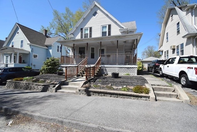 view of front facade with a porch