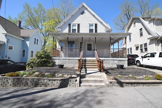 farmhouse-style home with a porch
