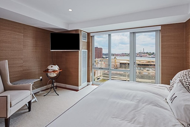 bedroom with carpet flooring