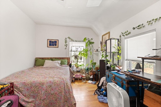 8 Peaceable St, Boston, MA 02135 - bedroom with wood finished floors and vaulted ceiling