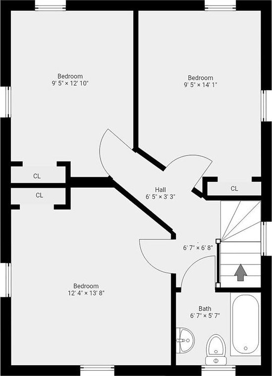 8 Peaceable St, Boston, MA 02135 - view of room layout