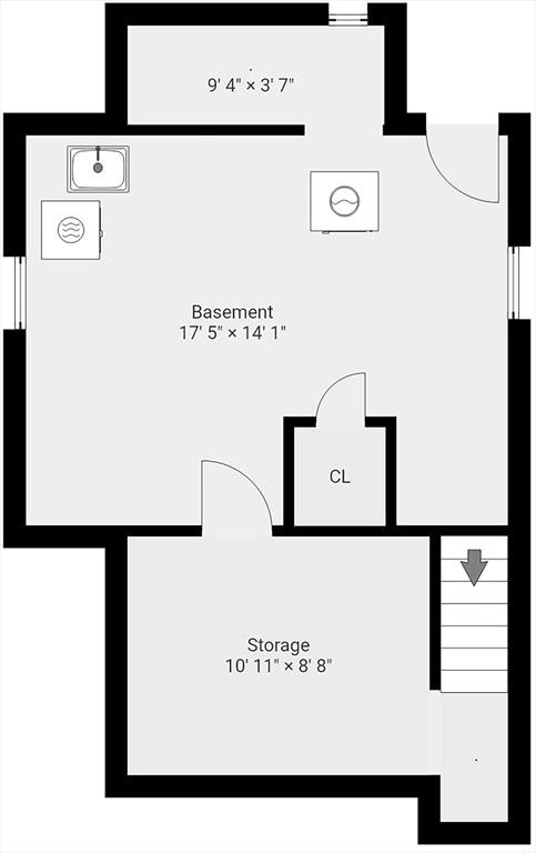 8 Peaceable St, Boston, MA 02135 - view of floor plan / room layout