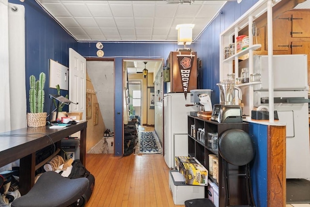 8 Peaceable St, Boston, MA 02135 - office area featuring light wood finished floors
