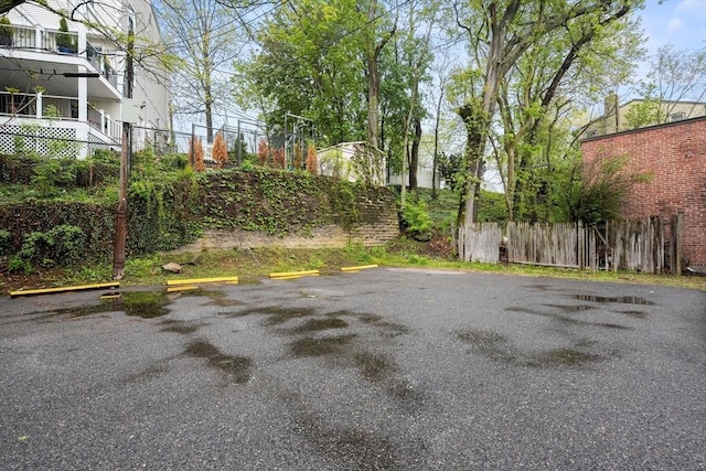 view of asphalt road