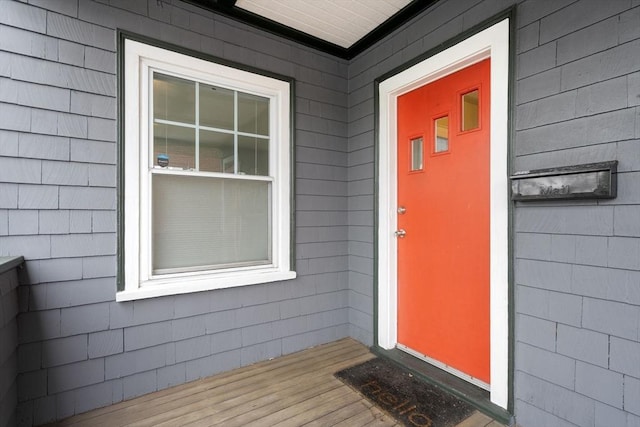 view of exterior entry