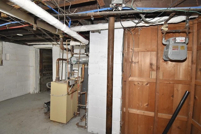 98 Osborne Ter, Springfield, MA 01104 - unfinished basement featuring gas meter