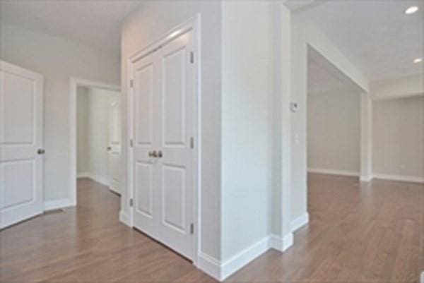 hall featuring light wood-type flooring