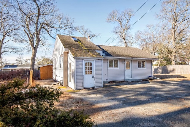 view of back of property