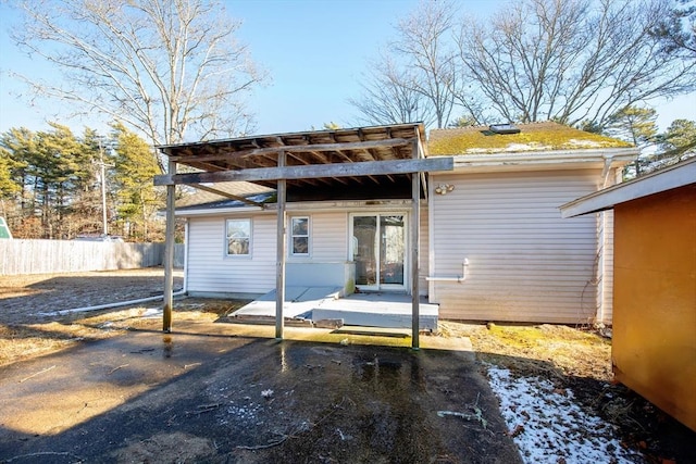 view of rear view of property