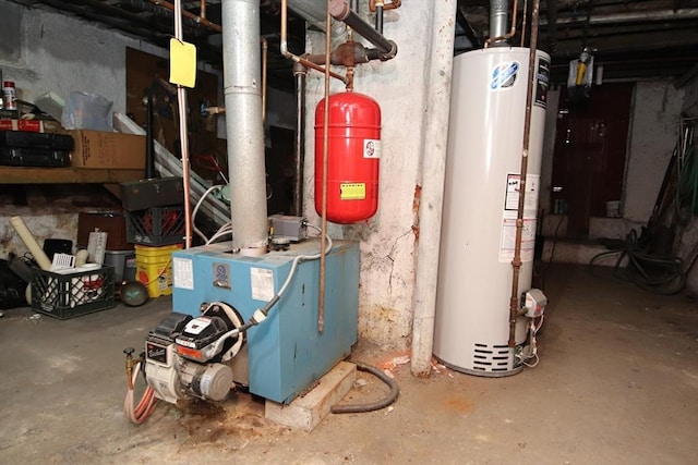 utilities featuring gas water heater