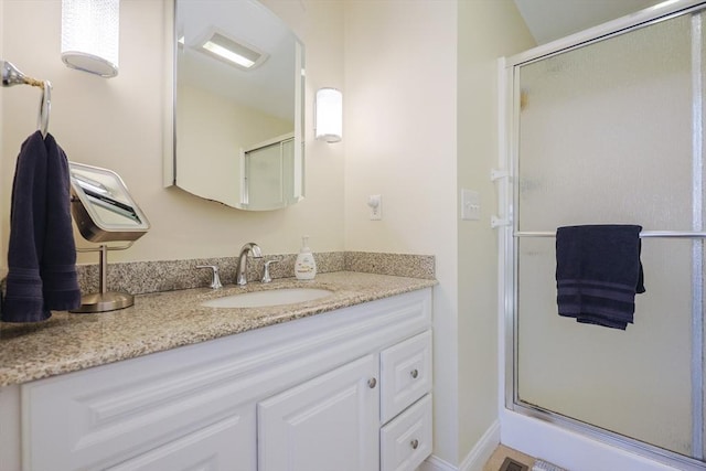 1 Washington Ct Unit 1, Uxbridge, MA 01569 - full bathroom with vanity and a stall shower